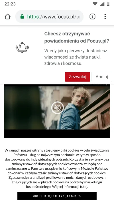 maly38 - #reklama #internet
Otwieram stronę focus.pl Na górze powiadomienie, na dole...
