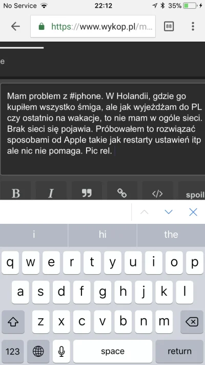 PoProstuMichal - Mam problem z #iphone. W Holandii, gdzie go kupiłem wszystko śmiga, ...