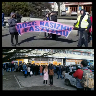 ziobro2 - #Szczecin protest przeciwko rasizmowi vs kuchenne rewolucje