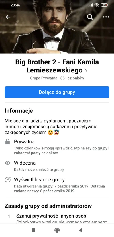 Okoooppp - @tyrionix na grupie ktoś wstawił nowa grupie