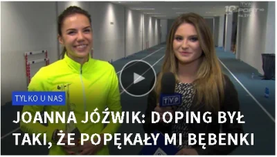 f.....d - że też się nawet nie kryją z tym dopingiem, wstyd #joannajozwik #bieganie #...