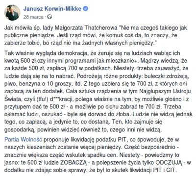 zakowskijan72 - Najpierw: Hehehe, no co te kuce od Korwina na tym wypoku wygadujo co ...