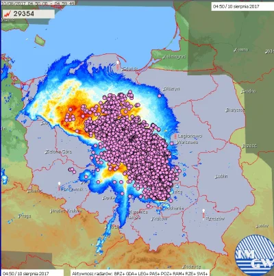 A.....c - Z jakiegoś powodu serwis #blitzortung (a za czym idzie także #lightningmaps...