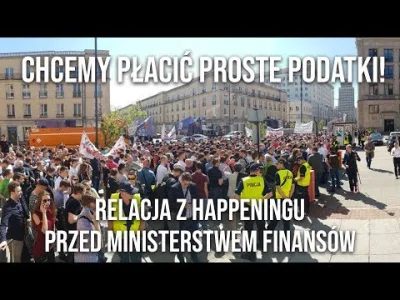 bitcoinet - Relacja z happeningu "chcemy płacić proste podatki", pod Ministerstwem Fi...