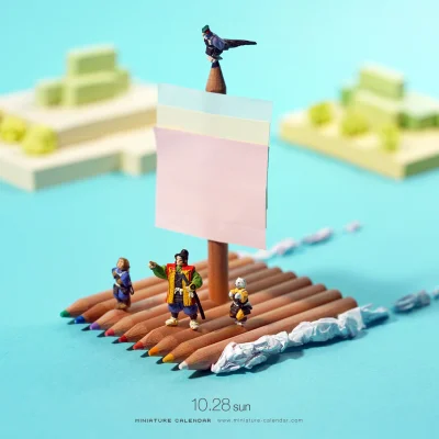 mala_kropka - Inne w komentarzu
#minikalendarz #miniatura #olowek