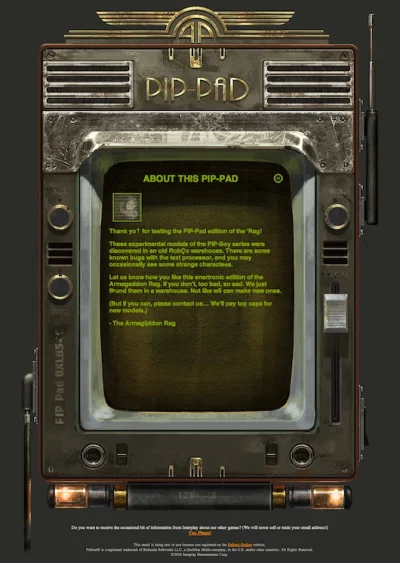 brandthedwarf - newsletter o #fallout online jak zwykle rozklada :) #gry