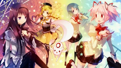 E.....a - #randomanimeshit #madokamagica #madokakaname #homuraakemi #mamitomoe #sayak...