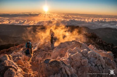 troosh - Widok z wulkanu Teide na Teneryfie. Najwyższy szczyt Hiszpanii i wszystkich ...