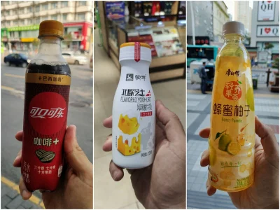 kotbehemoth - Trzy ciekawe napoje znalezione w #chiny

Coca-Cola kawowa, jogurt pitny...