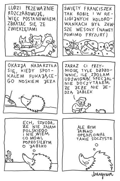 Maniera - Jeże nie jedzą jabłek(⌐ ͡■ ͜ʖ ͡■)

#heheszki #humorobrazkowy #komiks #jez...