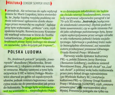 K.....a - Łysiak o cenzurze na przestrzeni wieków

W Do Rzeczy z tego tygodnia ukaz...