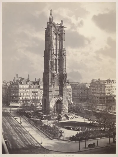 myrmekochoria - Charles Soulier, Wieża Saint Jacques w Paryżu, 1867

"Wieża jest pó...