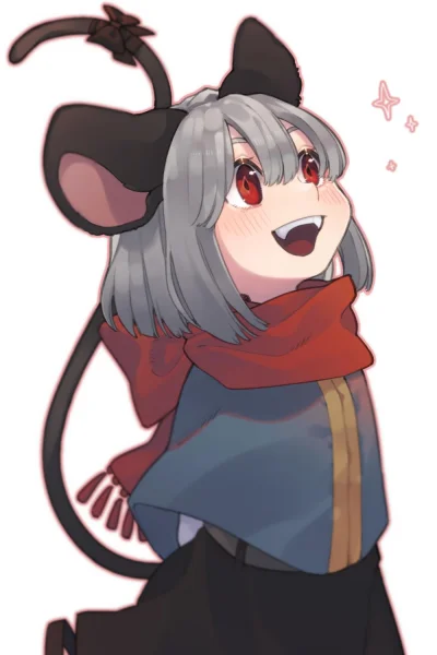 LlamaRzr - #randomanimeshit #touhou #nazrin #kemonomimi #nezumimi #blushedface #redey...