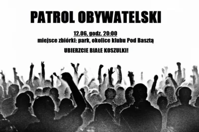 PatologiiZew - Pierwszy patrol obywatelski w Andrychowie już dzisiaj o 20:00!

miejsc...