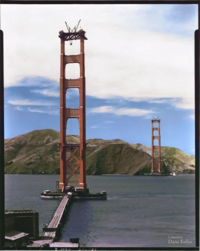 JestemTard - Budowa mostu Golden Gate w San Francisco, rok 1935

#fotografia #fotoh...
