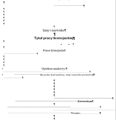 mroz3 - wzór strony tytułowej do licencjatu z mojej gównouczelni xD
pewnie pani Graż...