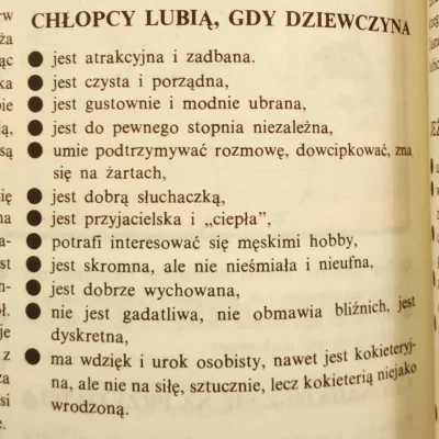 biesy - Irena Gumowska, "Księga nastolatków", rok 1988.

A co lubią dziewczęta?

...