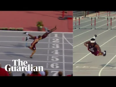 LeonardoDaWincyj - Superman dive at finishing line gives university athlete dramatic ...
