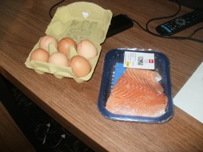 anonymous_derp - Dzisiejsze postne śniadanie: Filet łososiowy, jajko. 

Nawet sycąc...