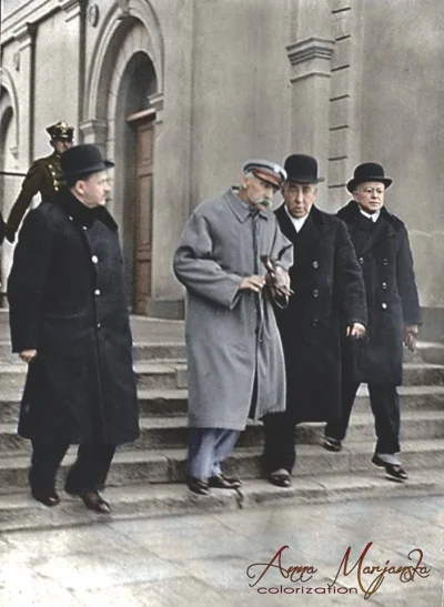 brusilow12 - Jedno z ostatnich zdjęć Józefa Piłsudskiego (21 marca 1935 r.). Oryginał...