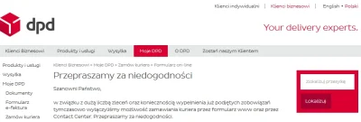 majk3l - Jak to jest, że #DPD wstrzymało odbiory przesyłek od firm współpracujących, ...