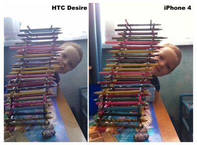 chato - Moja żona od razu stwierdziła, że #iphone 4 robi ładniejsze zdjęcia niż #htc ...