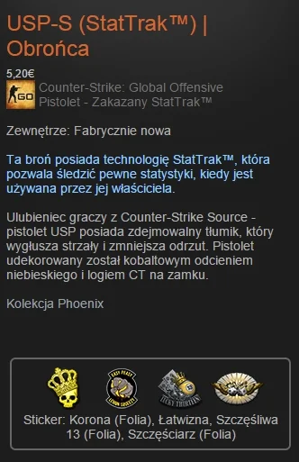 h.....a - @el-em: np tego za 9€ pogoniłem ( minus prowizja)
i np. m4 nitro FN z tita...