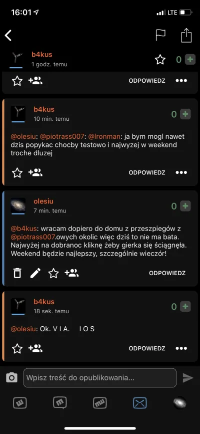 olesiu - @b4kus: u mnie nigdzie nie widać via ajos ani nic ( ͡° ʖ̯ ͡°) Nie czuję lans...