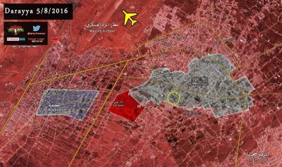 T.....a - Darayya stan obecny + kilka budynków zajętych w tym zakreślonym obszarze. 
...