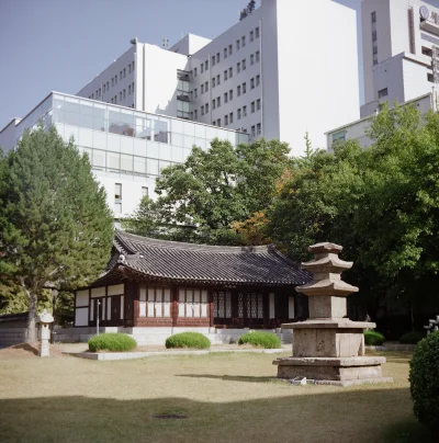 XKHYCCB2dX - Na zdjęciu na pierwszym planie jest Chejungwon, pierwszy w Korei szpital...
