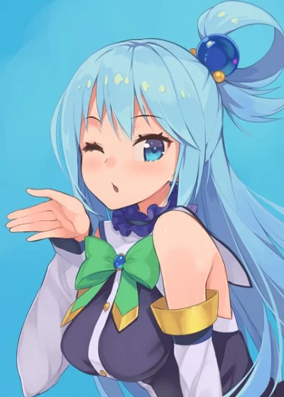 k.....i - Chciałbym zaprezentować wam moją nową waifu, Aqua-chan (｡◕‿‿◕｡) 

SPOILER...