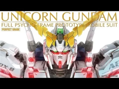 80sLove - Epicka animowana reklama modelu mecha RX-0 Unicorn Gundam z anime Gundam Un...
