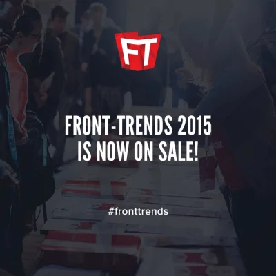 normanos - Ruszyła przedsprzedaż na #fronttrends 2015 - http://2015.front-trends.com/...