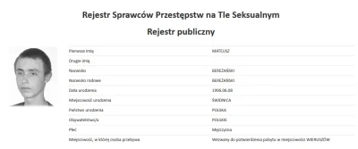 kvoka - Od 1 stycznia 2018 działa w Polsce publiczny Rejestr Sprawców Przestępstw na ...