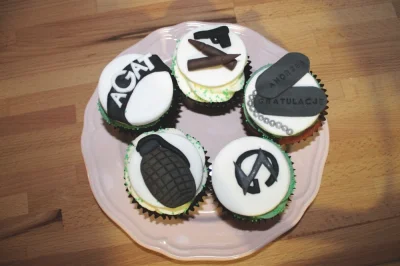 kiciwzyci - zamówienie dla jednostki wojskowej AGAT. #cupcakes :)
