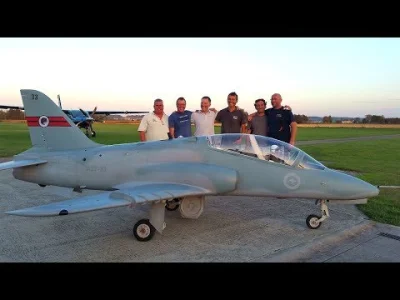PEPELeSfont - Dziewiczy lot prototypowego modelu samolotu BAE Hawk wykonanego w skali...
