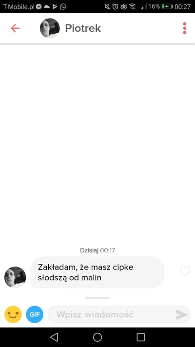 wetcat - Co mu odpisać na to?? 
#tinder #logikaniebieskichpaskow