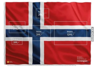 A.....1 - Reklama Norwegian Airlines.

#reklamakreatywna #ciekawostki #norwegia