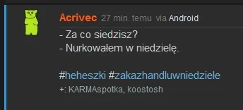 A.....c - Ja #!$%@? miało być "mirkowałem w niedzielę".
#!$%@? android.
#gorzkiezal...