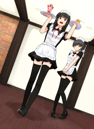 Czokolad - #randomanimeshit #amagami #hibikitsukahara #harukamorishima #maid