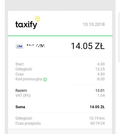 legolas115 - W taxify pobierany jest 8% podatek od przewozu, tyle wiem ;)