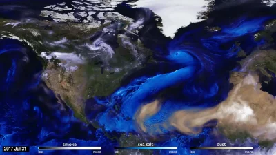 Mesk - NASA opublikowała hipnotyzującą symulację huraganów i aerozoli atmosferycznych...