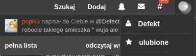 Defekt - Właśnie dotałem powiadomienie, że ktoś napisał do mnie używając oznaczenia @...