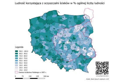 czarnobiaua - Ludność korzystająca z oczyszczalni ścieków w % ogólnej liczby ludności...