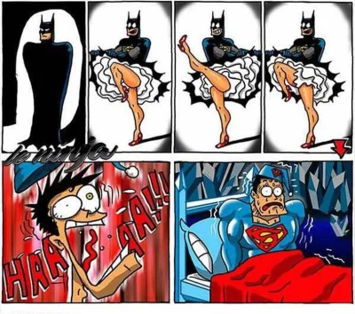 oggy1989 - #humor #humorobrazkowy #chybaniebyloalbomozebyloaledodam #superman #batman