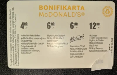 Narun - #rozdajo 

Rozdajo najnowszej bonifikarty McDonald's, nie wykluczam nikogo ...