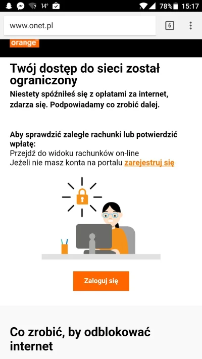 Artiii - To legitna strona Orange? Wygląda na to, że mam niezapłacony rachunek ale wo...