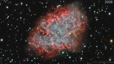 ntdc - Ekspansja Mgławicy Kraba powstałej po supernowej w 1054 roku.

#astronomia #...