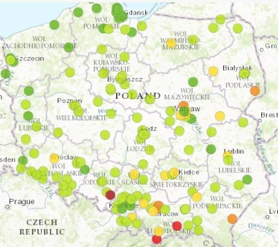 bury256 - Dane aktualne, najciemniejsze kółeczko to właśnie moje uzdrowiskowe miasto
...