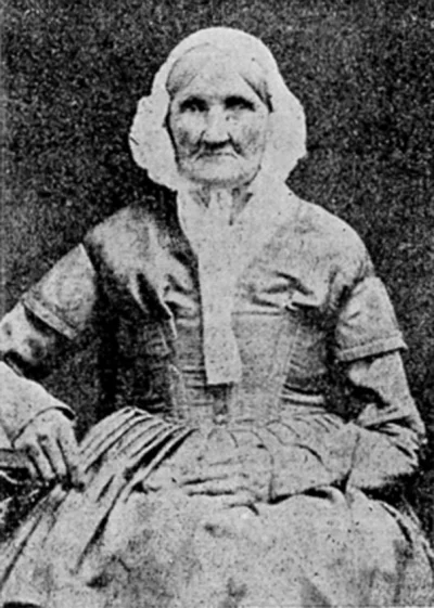 r.....0 - Hannah Stilley, sfotografowana w 1840, a urodzona w 1746 roku - najwcześnie...